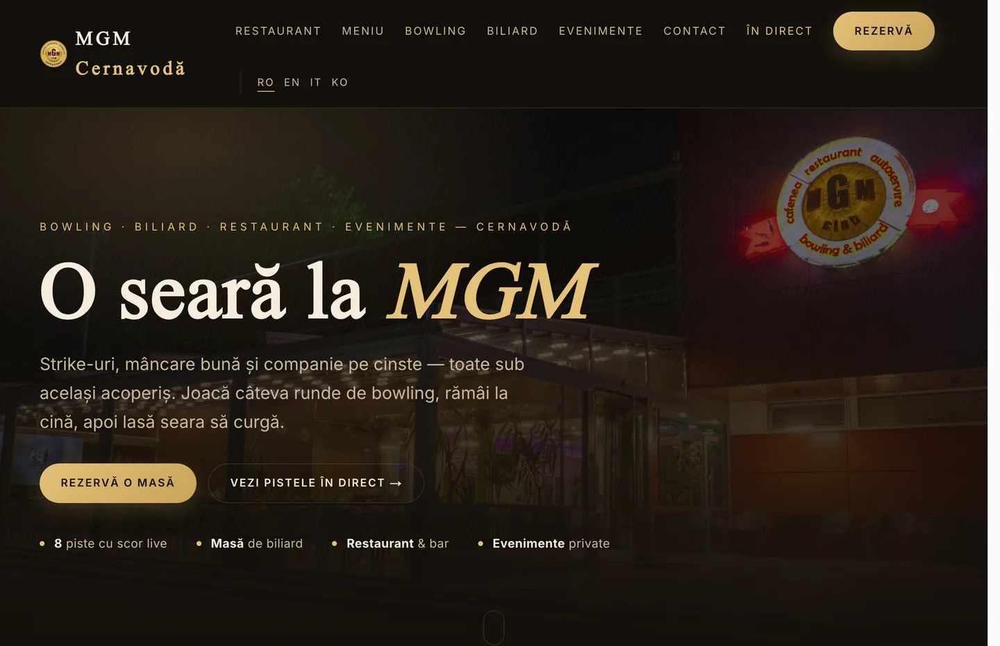 O seară la MGM