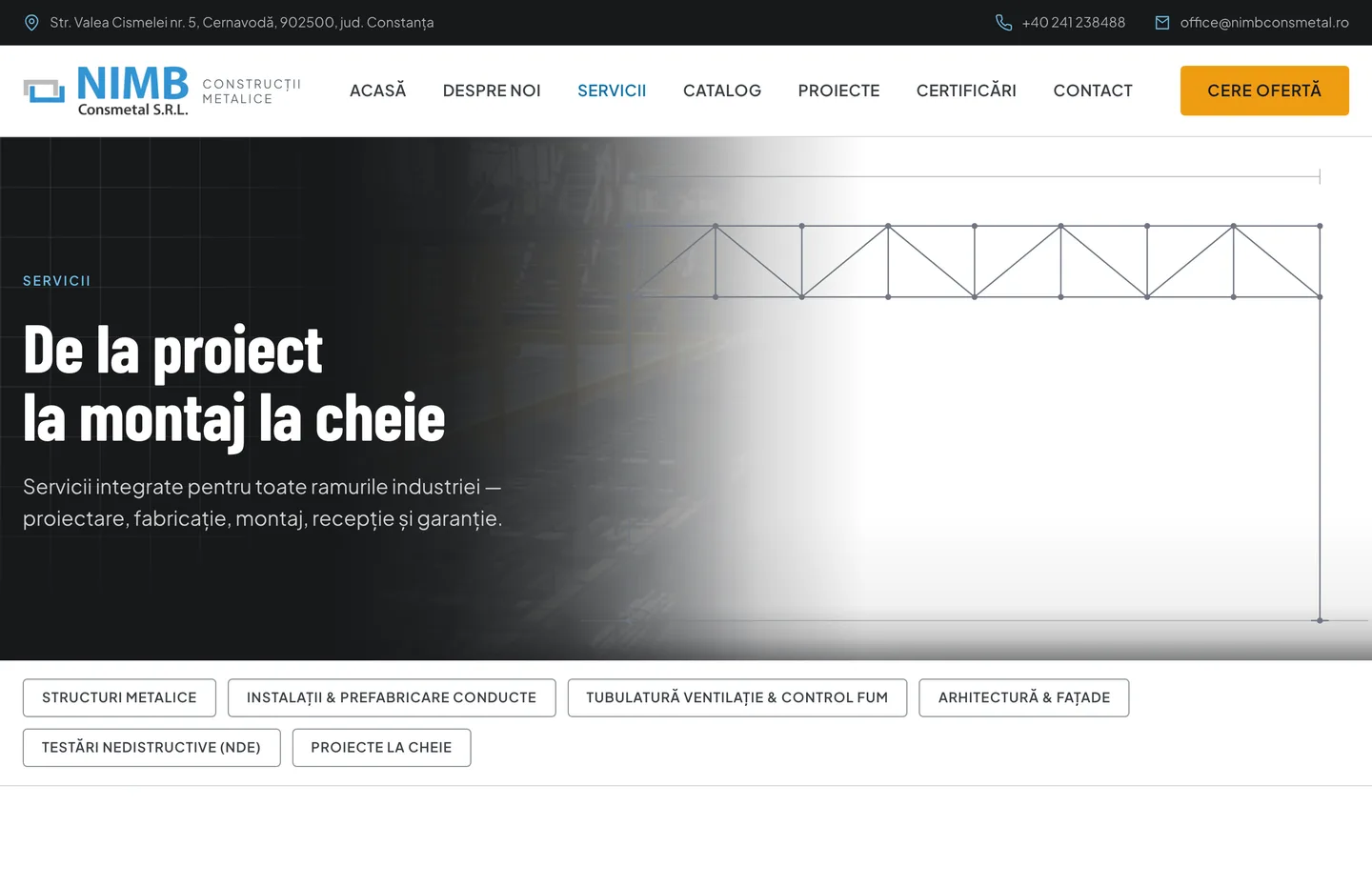 De la proiect la montaj la cheie