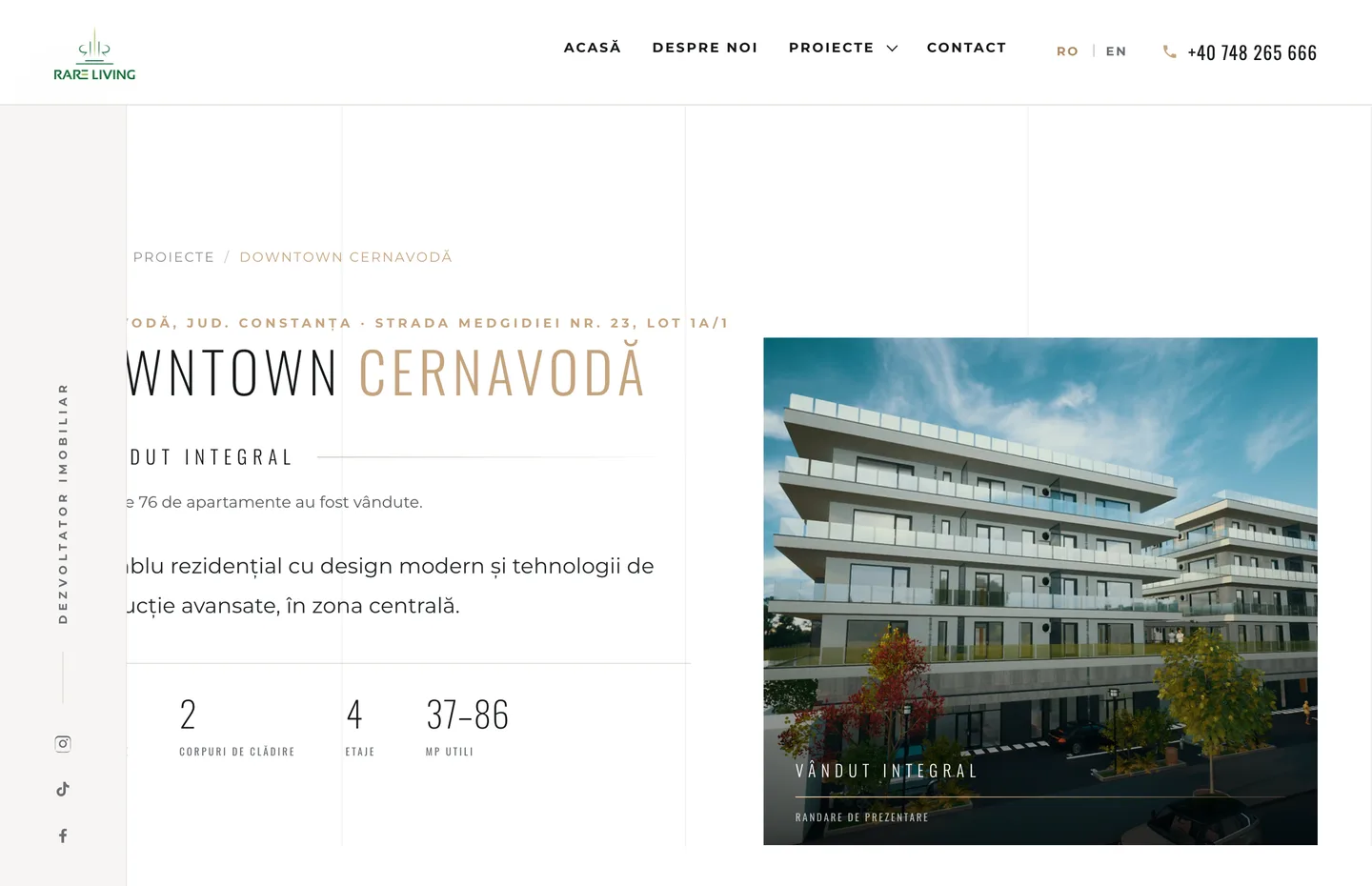 Downtown Cernavodă — cifrele proiectului