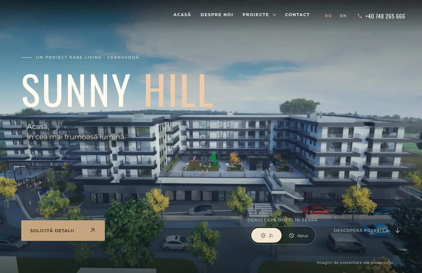 Sunny Hill — randări și detalii de vânzare
