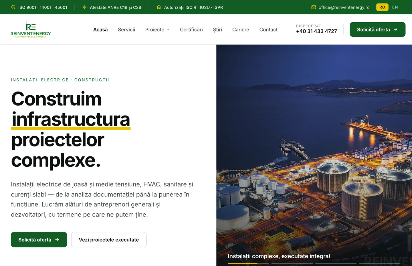 Construim infrastructura proiectelor complexe